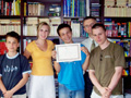 A standard group studying English at the First Certificate level.